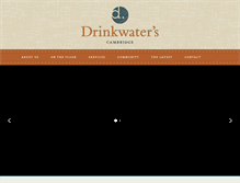 Tablet Screenshot of drinkwaterscambridge.com